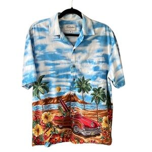 Kalaheo Made in Hawaii Christmas Button Down Shirt. Size M